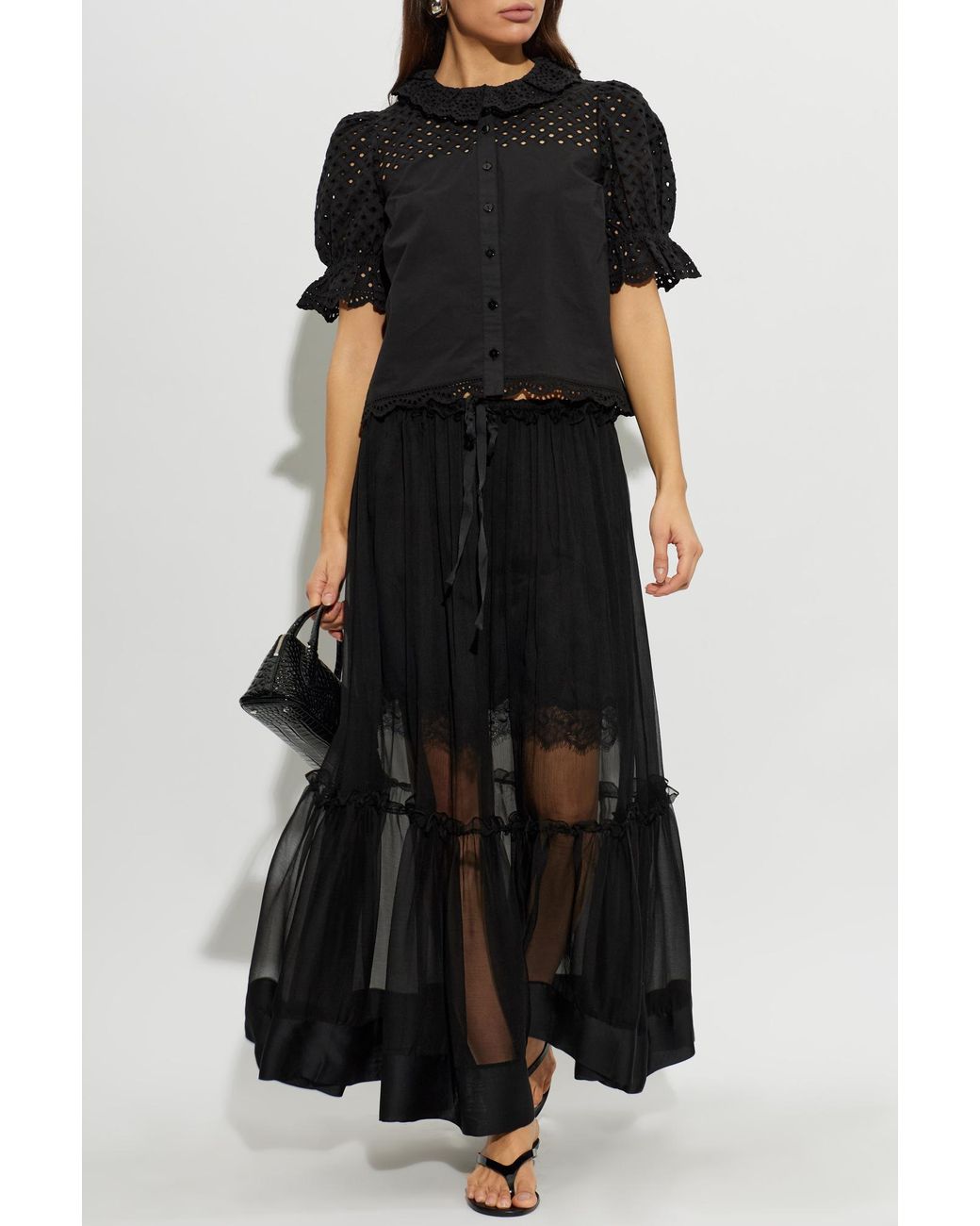 Ulla Johnson Black 'Eloise' Blouse