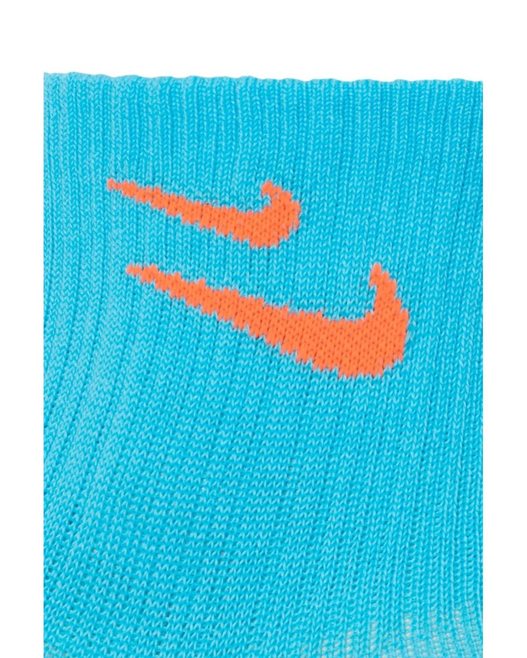 orange and blue nike socks