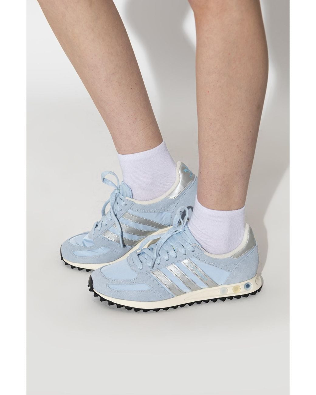Adidas Blue 'La Trainer Og' Sports Shoes