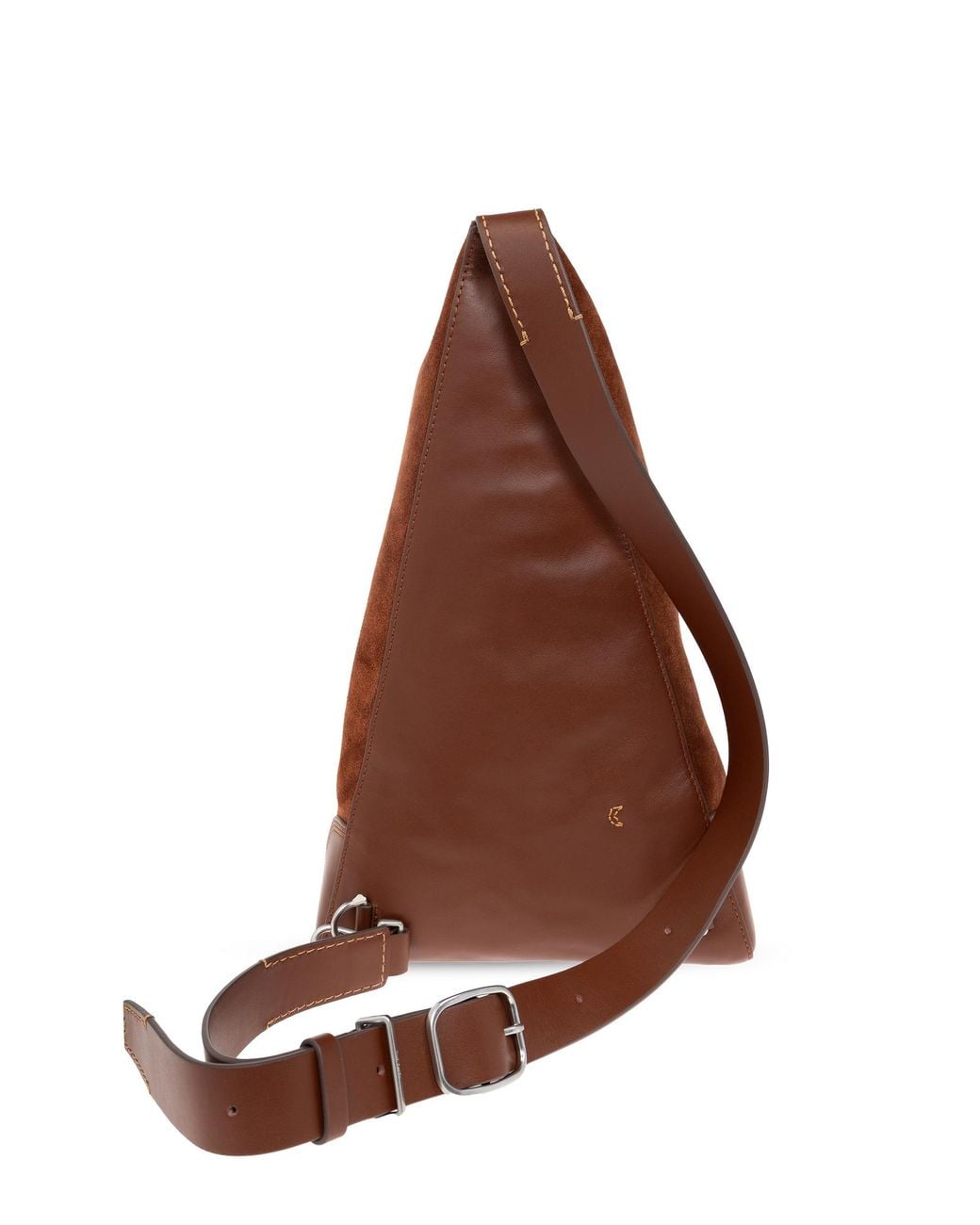 Paul Smith Brown Suede Sling Backpack for men