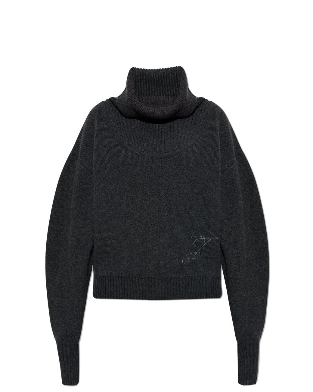 Jacquemus Black Wool Turtleneck 'Pallone'