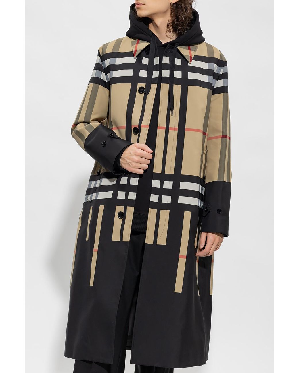 Burberry 'keats' Coat in Black | Lyst UK