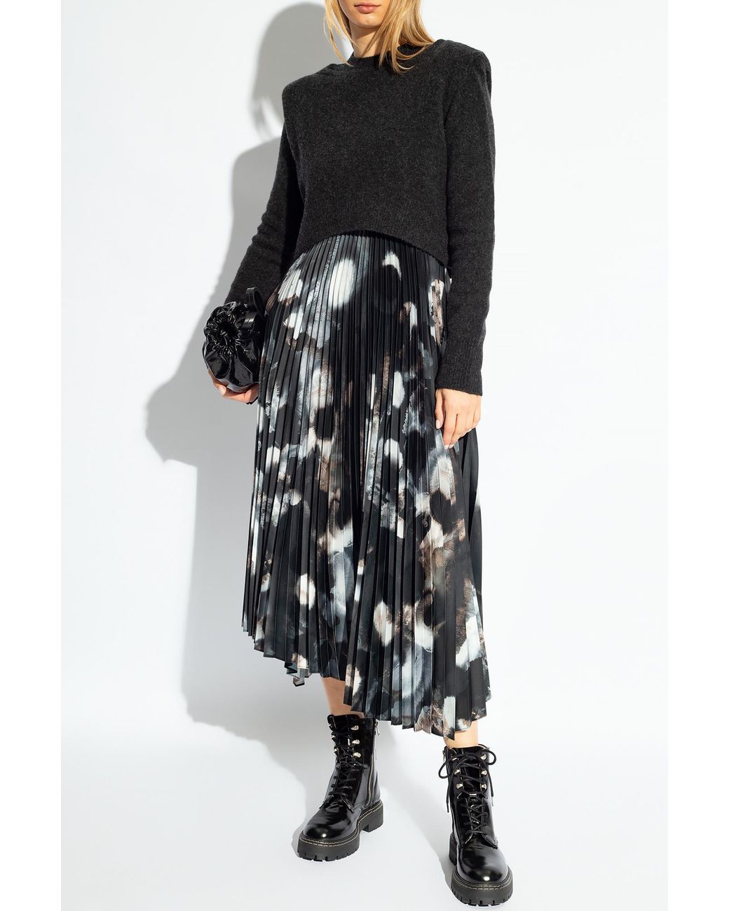 AllSaints Leia Merino Wool Sweater & Dot Slipdress Set