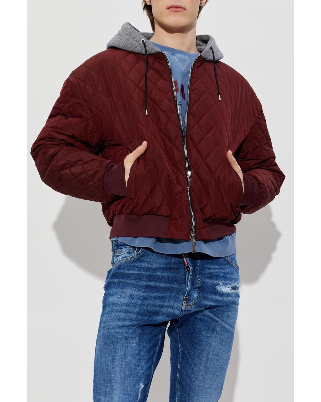 DSquared² Red 'Bomber' Jacket for men