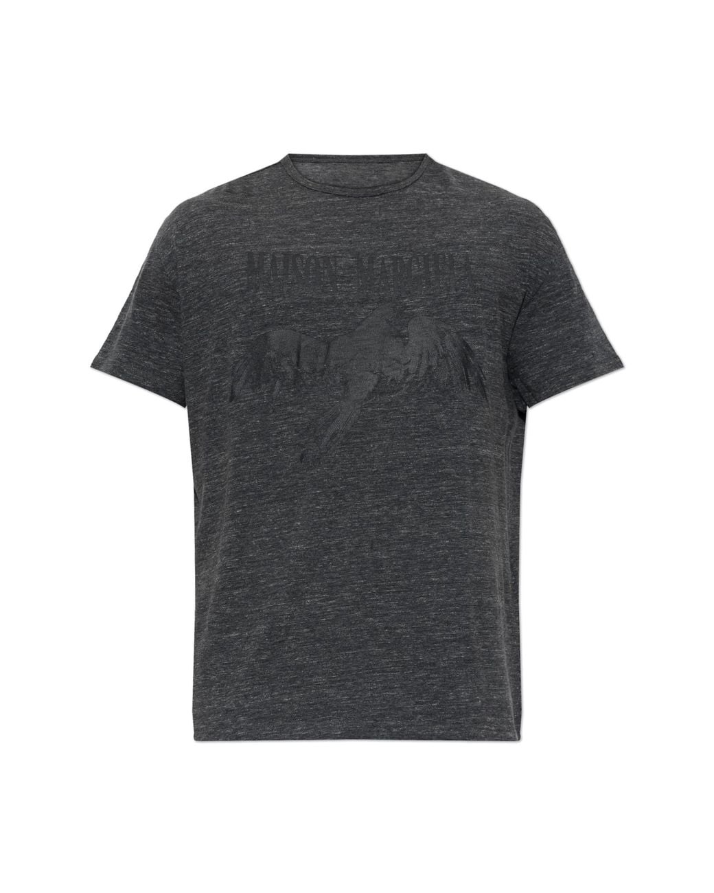 Maison Margiela Black T-Shirt With Print for men