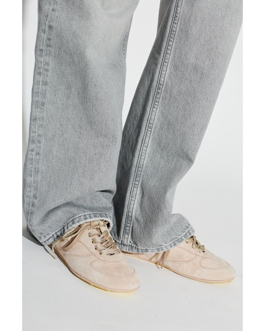 Agl Attilio Giusti Leombruni Natural Suede Sports Shoes "Hoola Hoop"