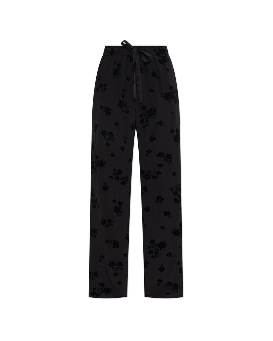Zadig & Voltaire Black "Poma" Loose-Fit Trousers