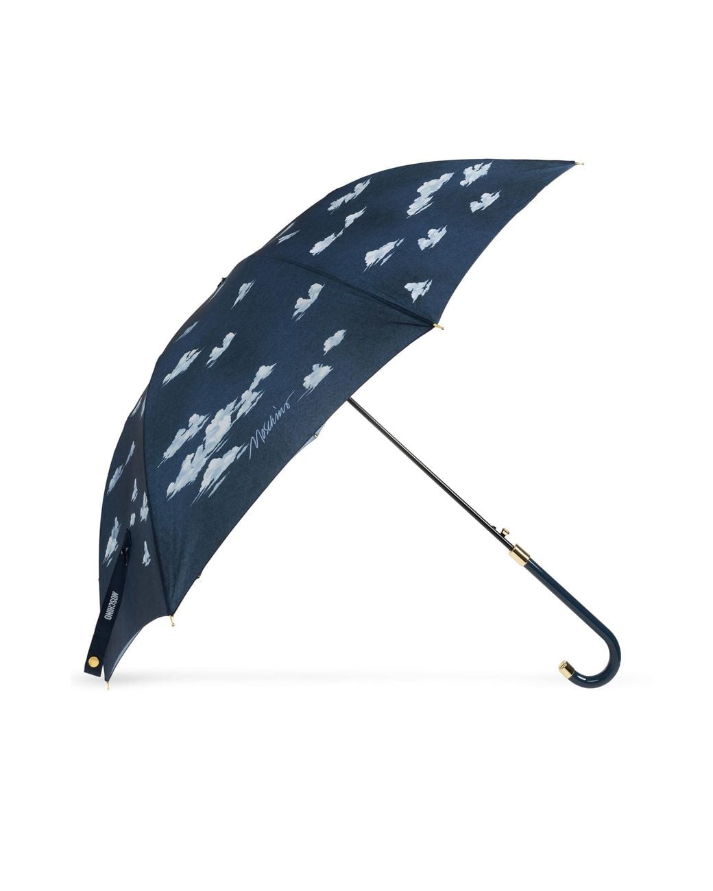 Moschino Blue Parasol With Print