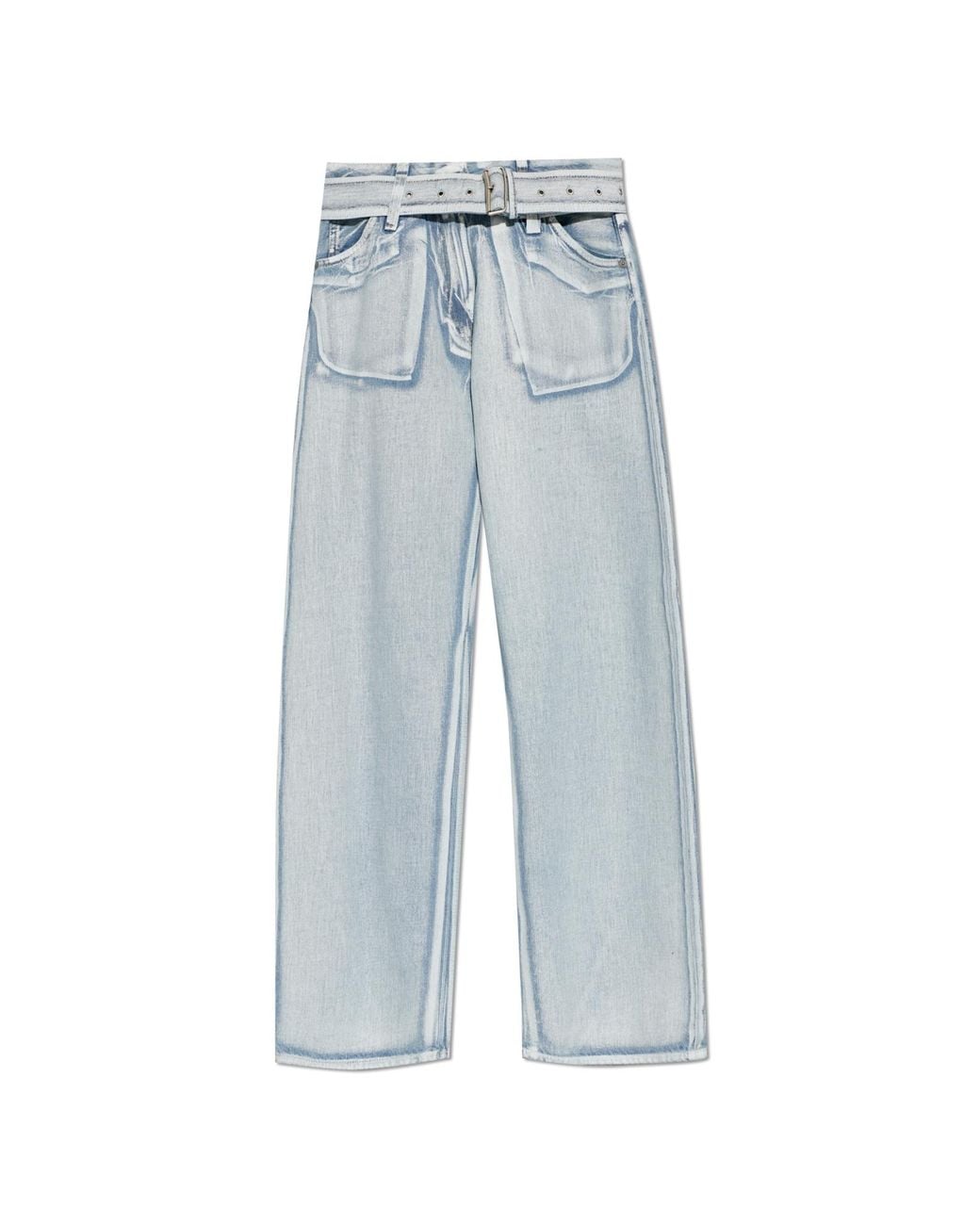 Acne Blue Jeans With Belt