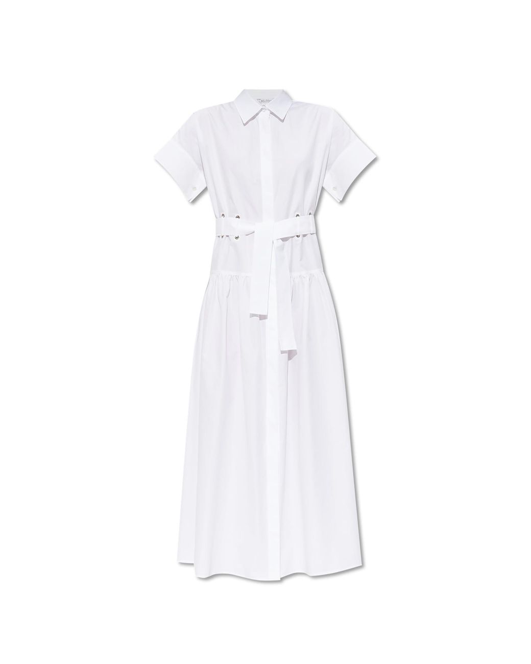 【送料&関税込】Max Mara agoraio White Cotton Dress Max Mara Cotton Dress 'Agoraio' in White | Lyst