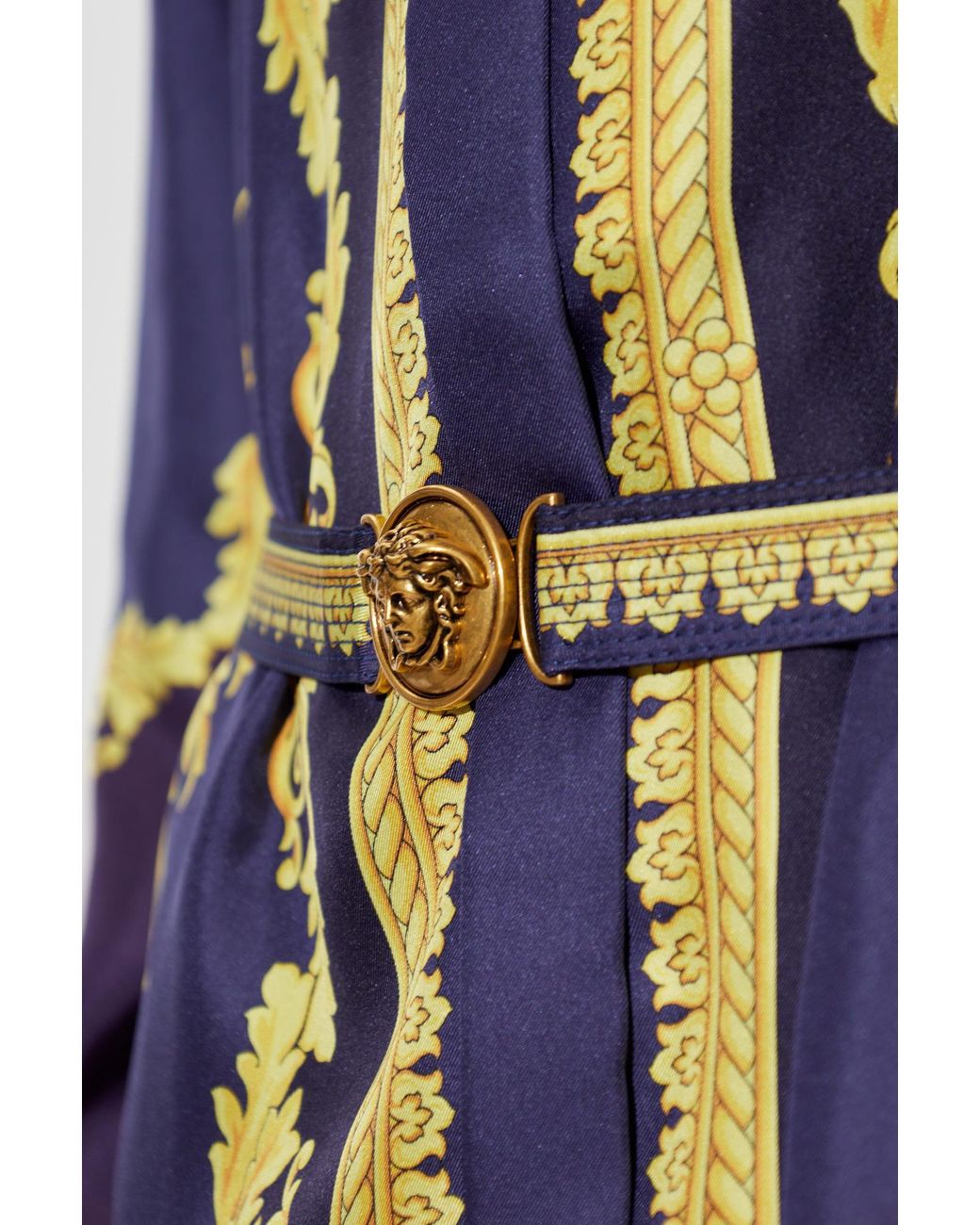 Versace Blue Silk Dress