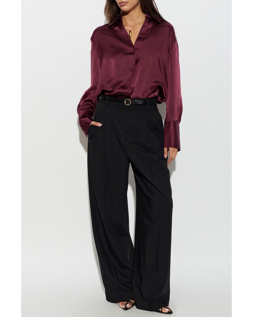 Anine Bing Red "Bridget" Shirt
