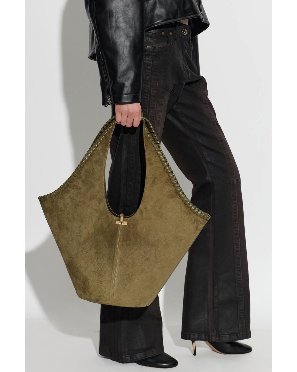 Cult Gaia Green 'Nova' Shopper Bag