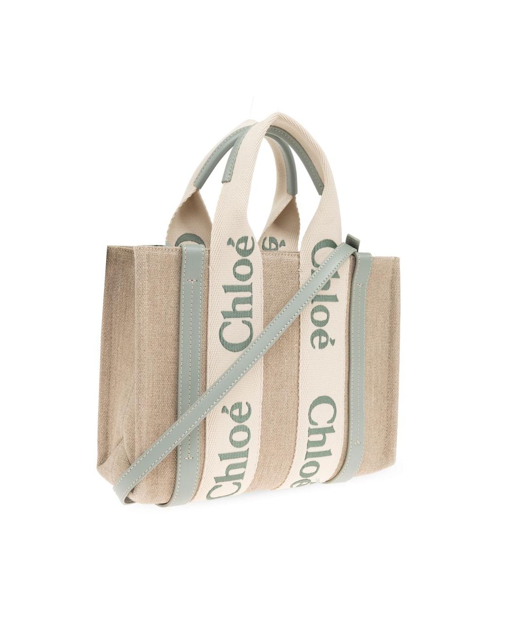 Chloé Blue Bag "Woody Small"
