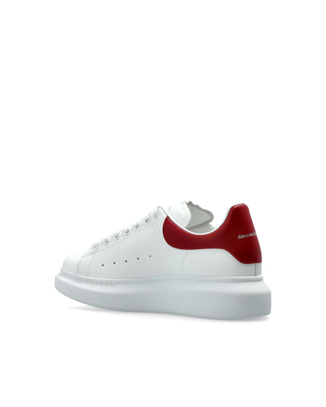 McQueen White Leather Shoes With Logo