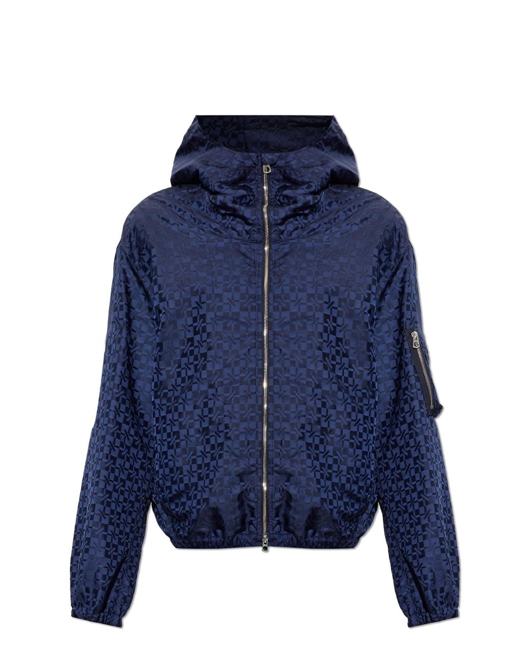 KENZO Blue Hooded Jacket for men