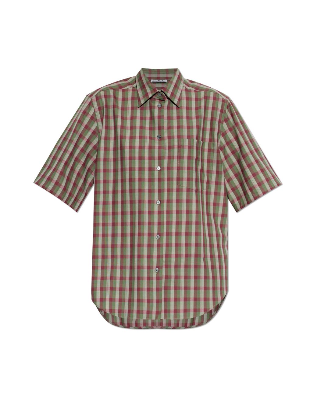 Acne Multicolor Checked Pattern Shirt