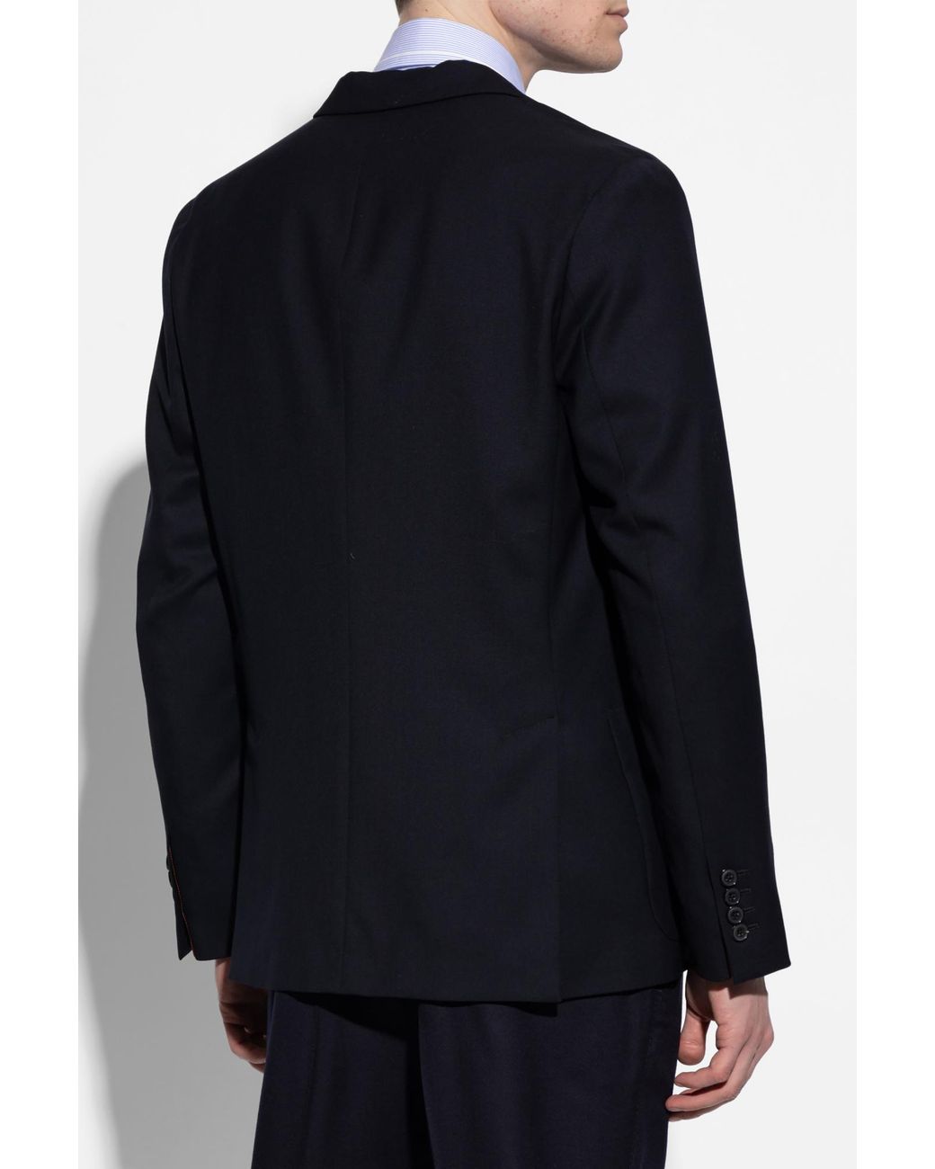 Paul Smith Black Wool Blazer With Pockets for men