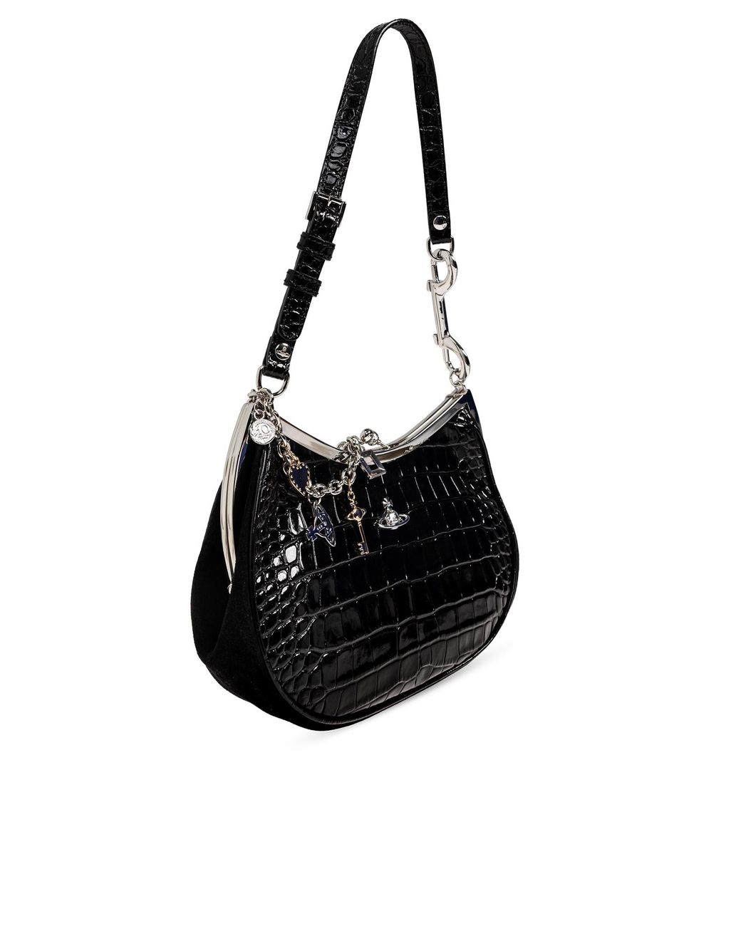 Vivienne Westwood Black 'Charm Frame' Bag
