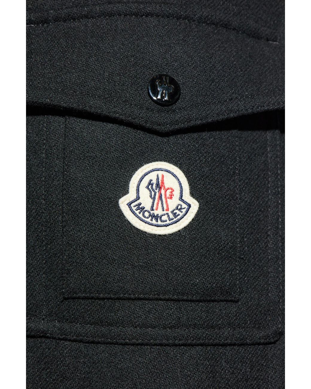 Moncler Black Down Jacket "Avoine" for men