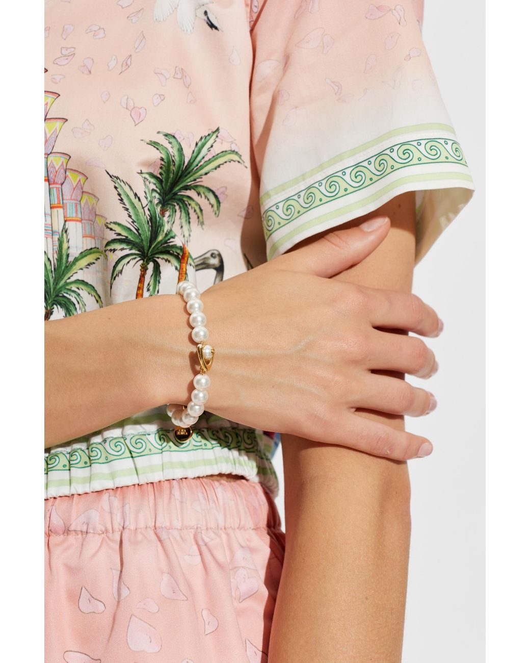 Casablanca Metallic Pearl Bracelet