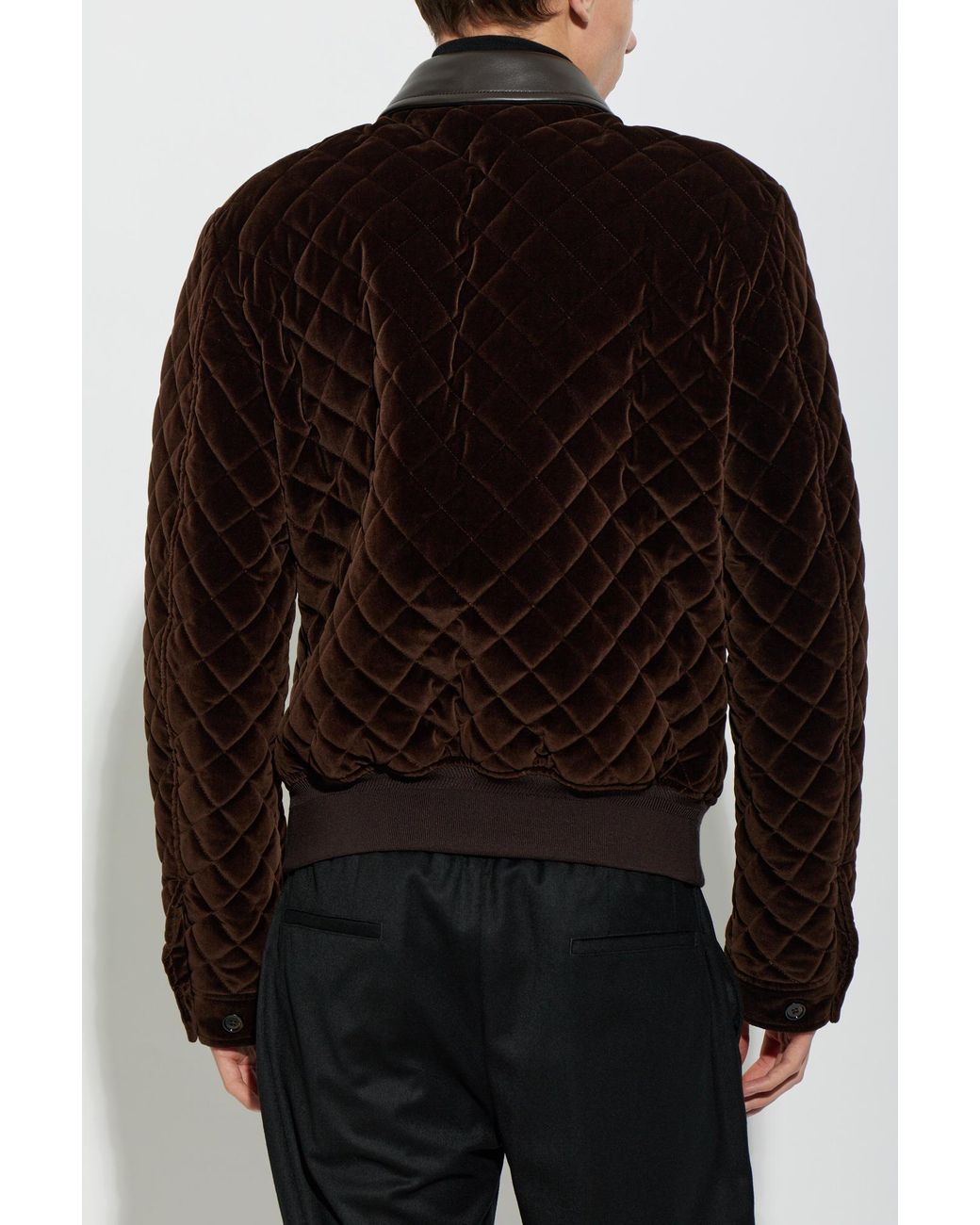 Dolce & Gabbana Black Quilted Jacket for men