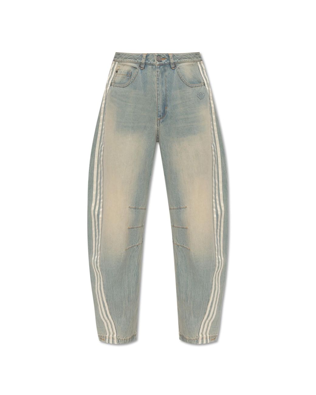 【ADIDAS】Premium Essential Denim Balloon Pants Denim ☆ adidas Premium Essentials Denim Balloon Pants - Multicolor