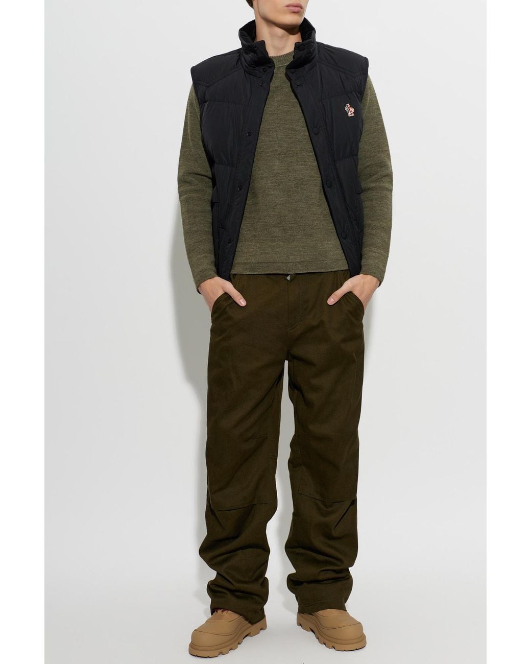 Moncler Black Après-Ski Down Vest 'Evans' for men