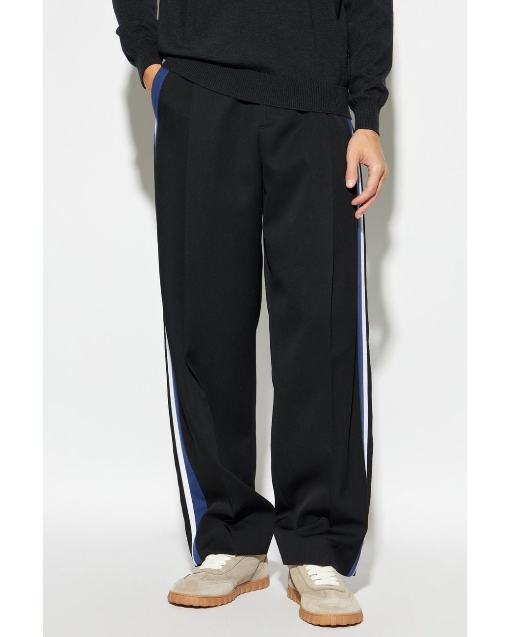 Marni Black Wool Trousers for men