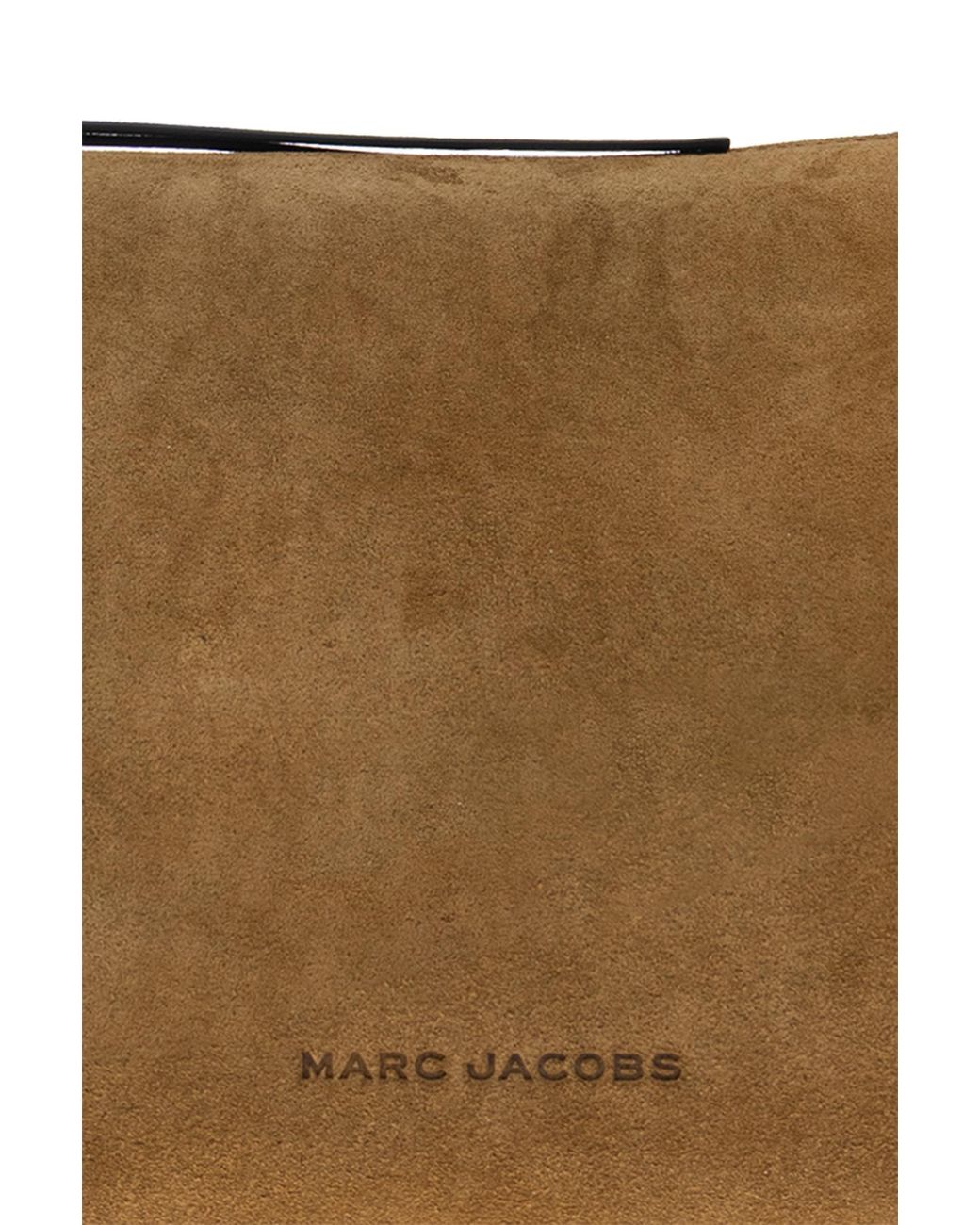Marc Jacobs Black Suede Logo Bag