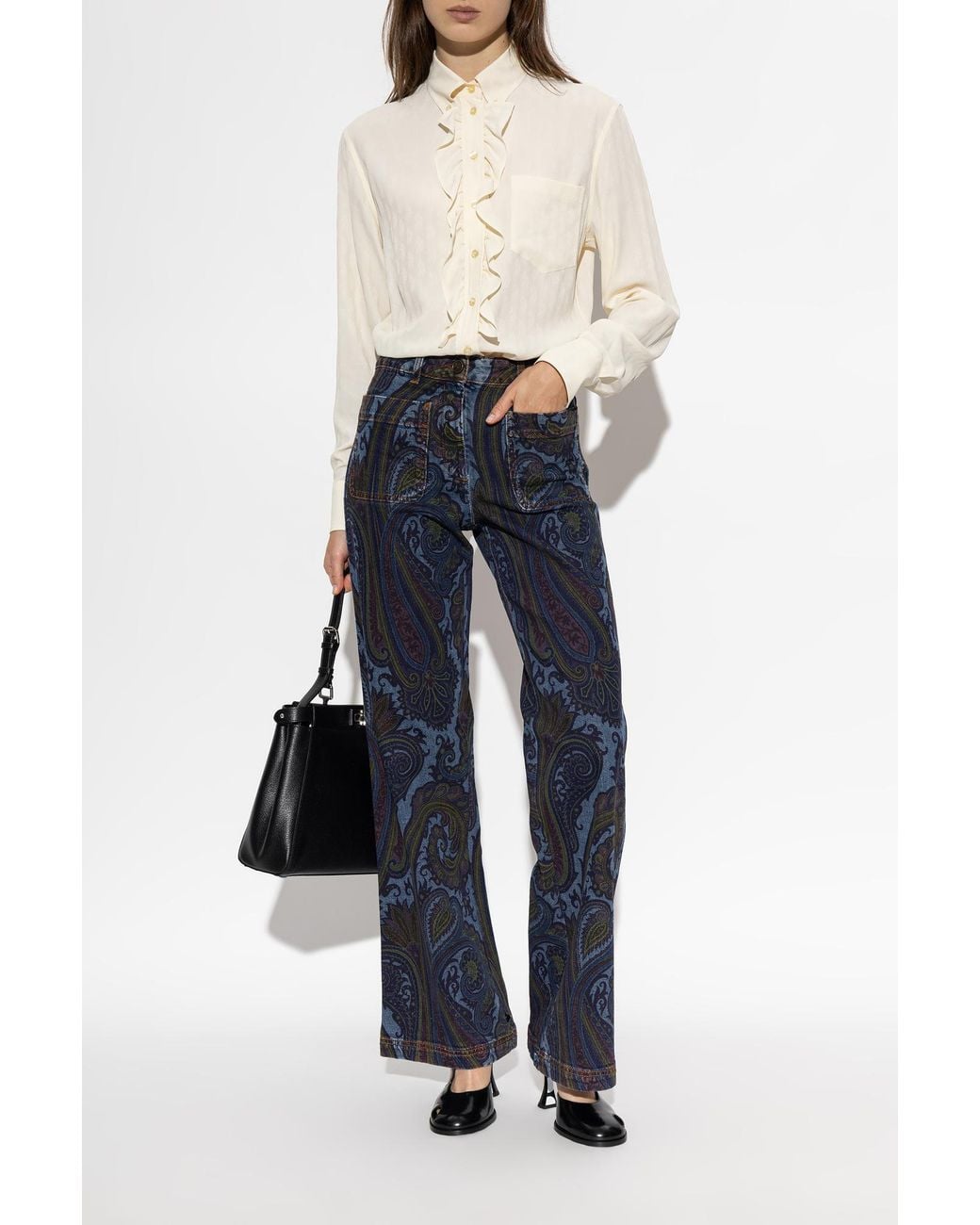 Etro White Long-Sleeved Shirt
