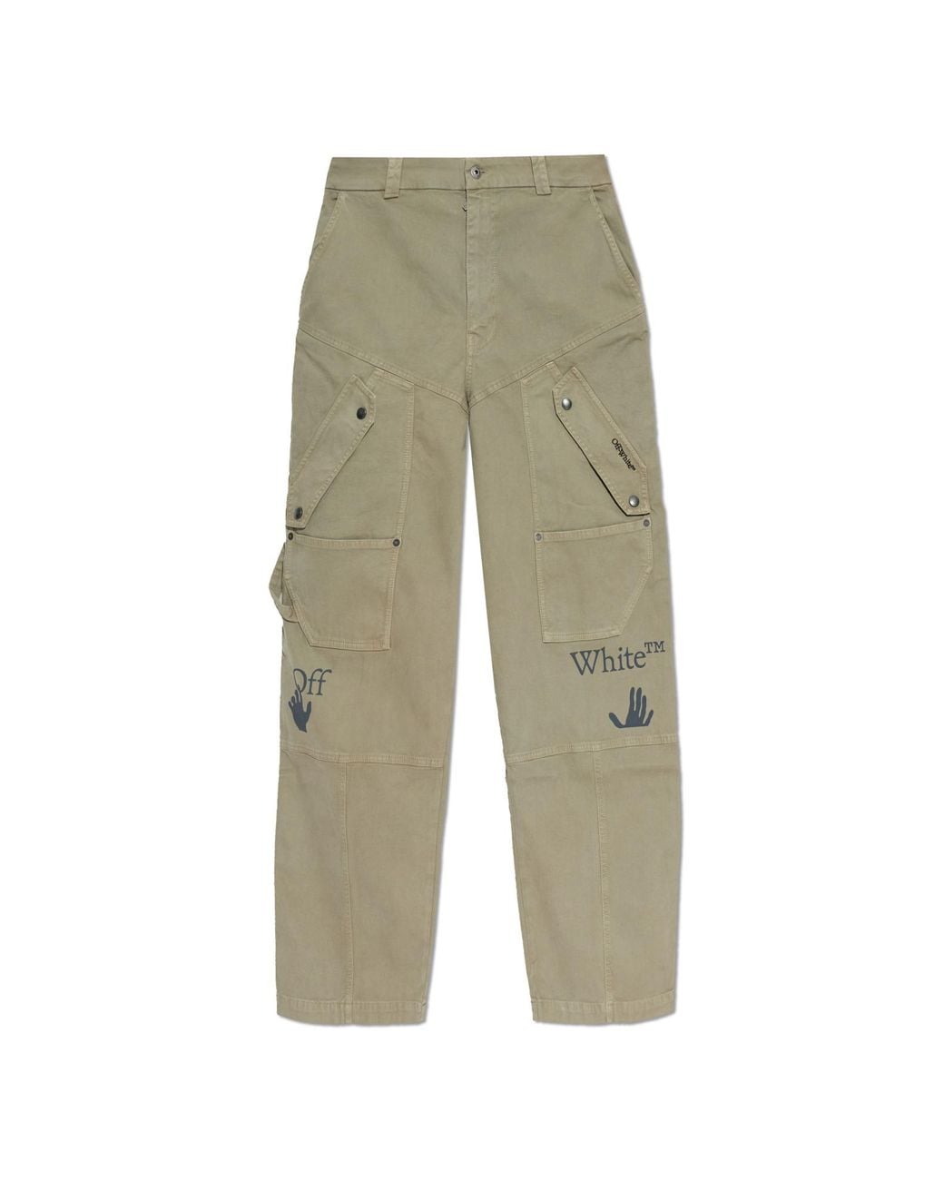 Off-White c/o Virgil Abloh Green Loose-Fit Trousers for men
