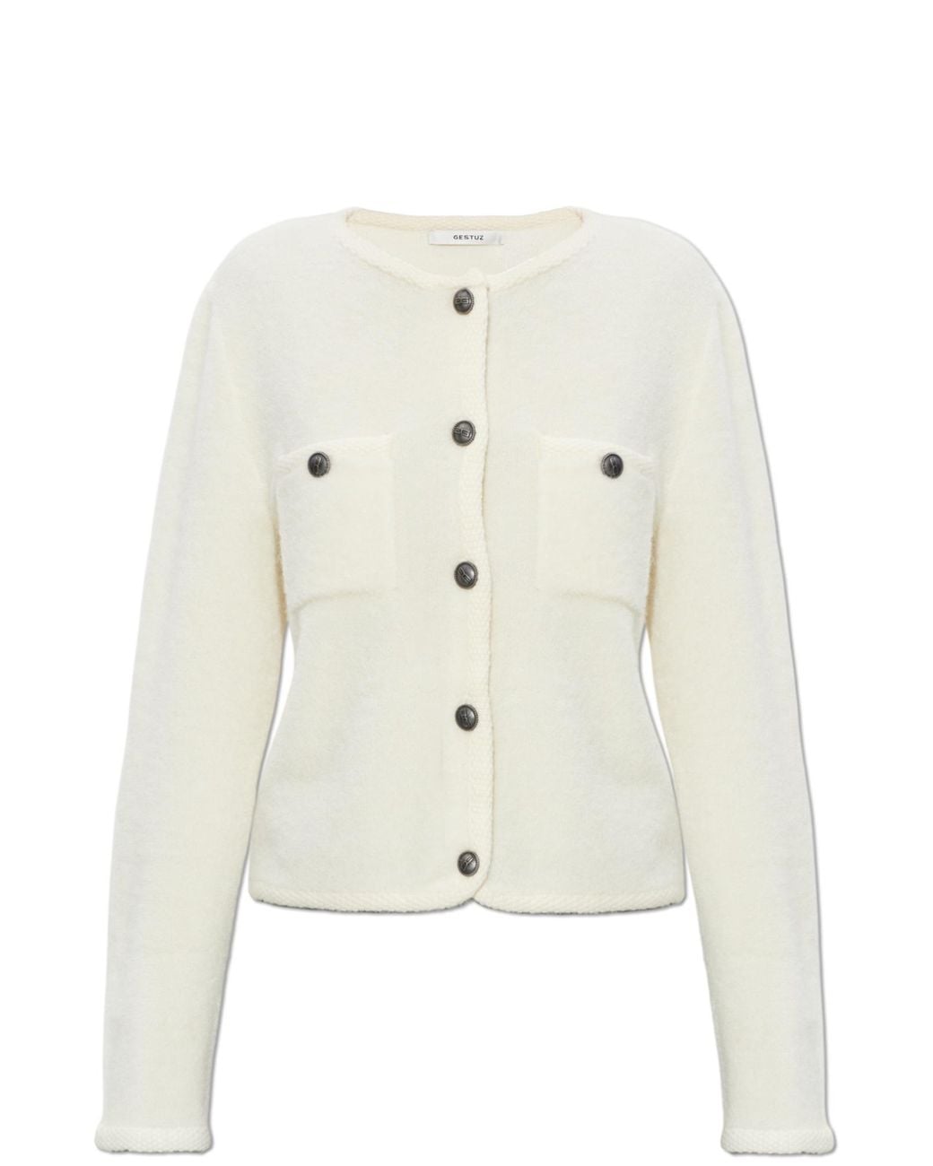 Gestuz White Cardigan 'Gzcurie'