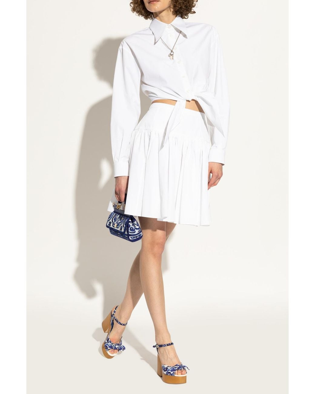 Dolce & Gabbana Blue Platform Sandals