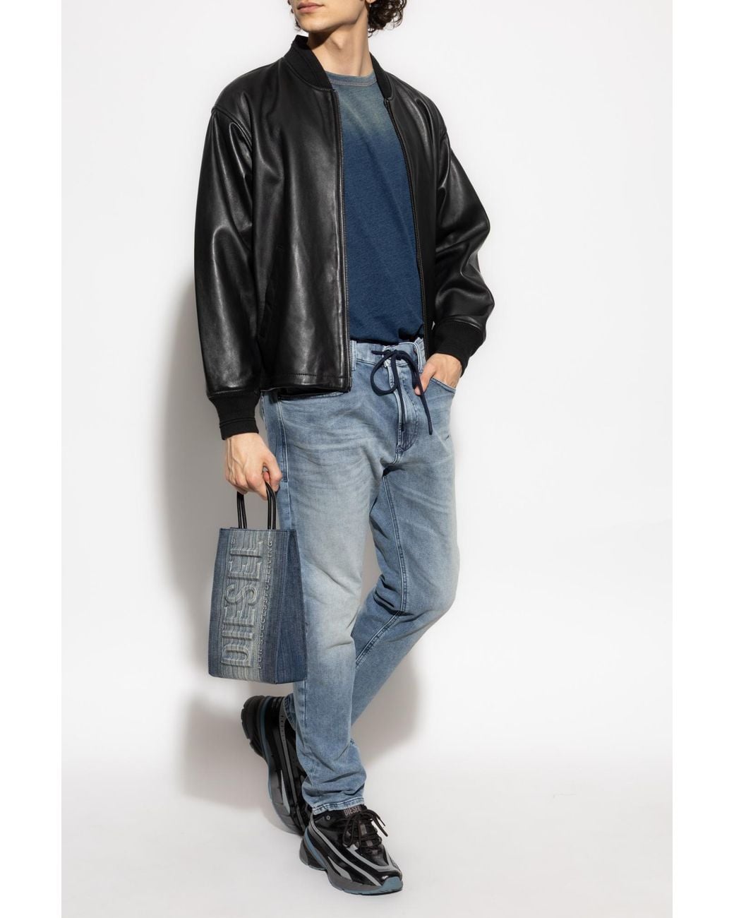 DIESEL Blue Jeans '2032 D-Krooley-B Jogg' for men