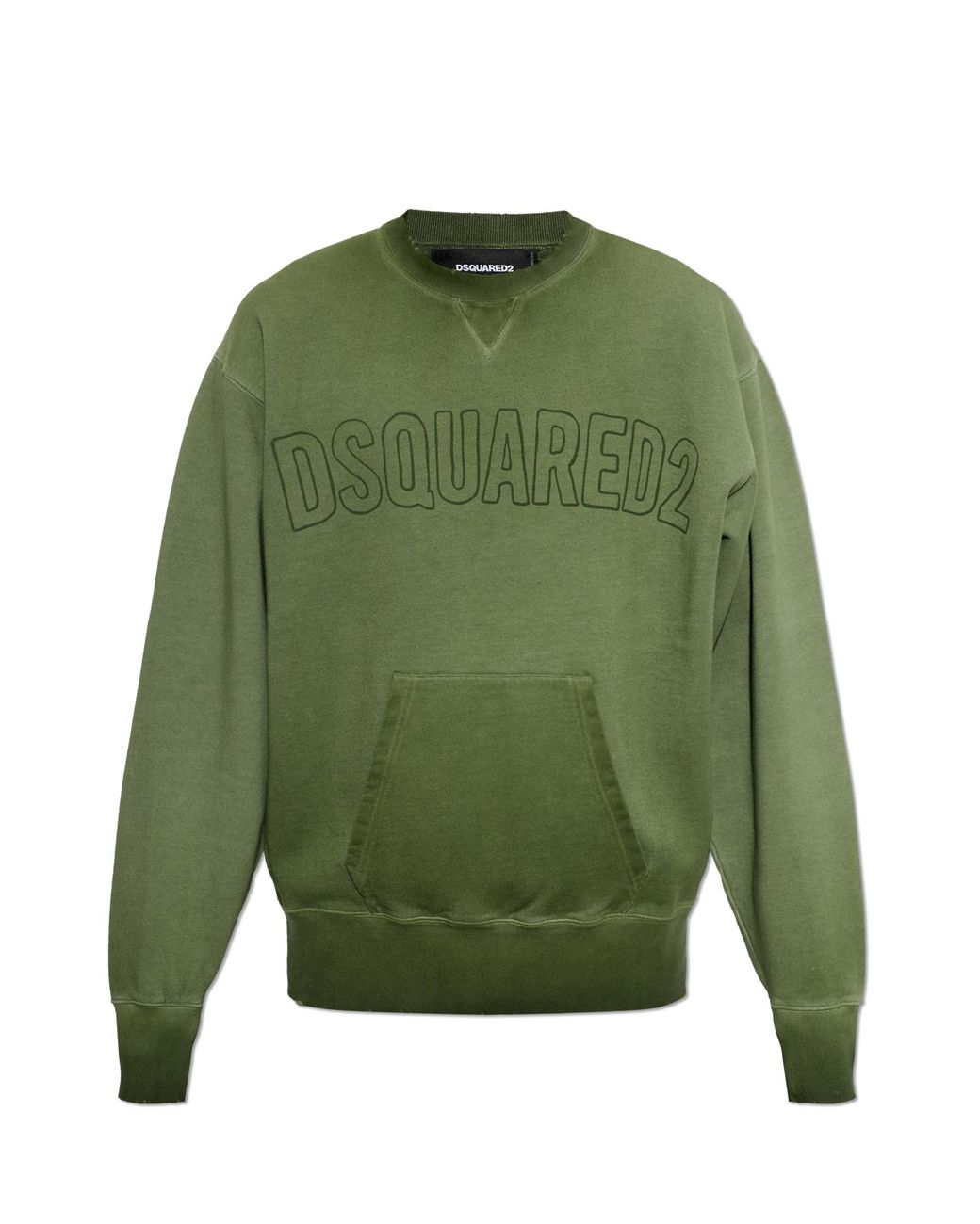 DSquared² Green Sweatshirt With Logo for men