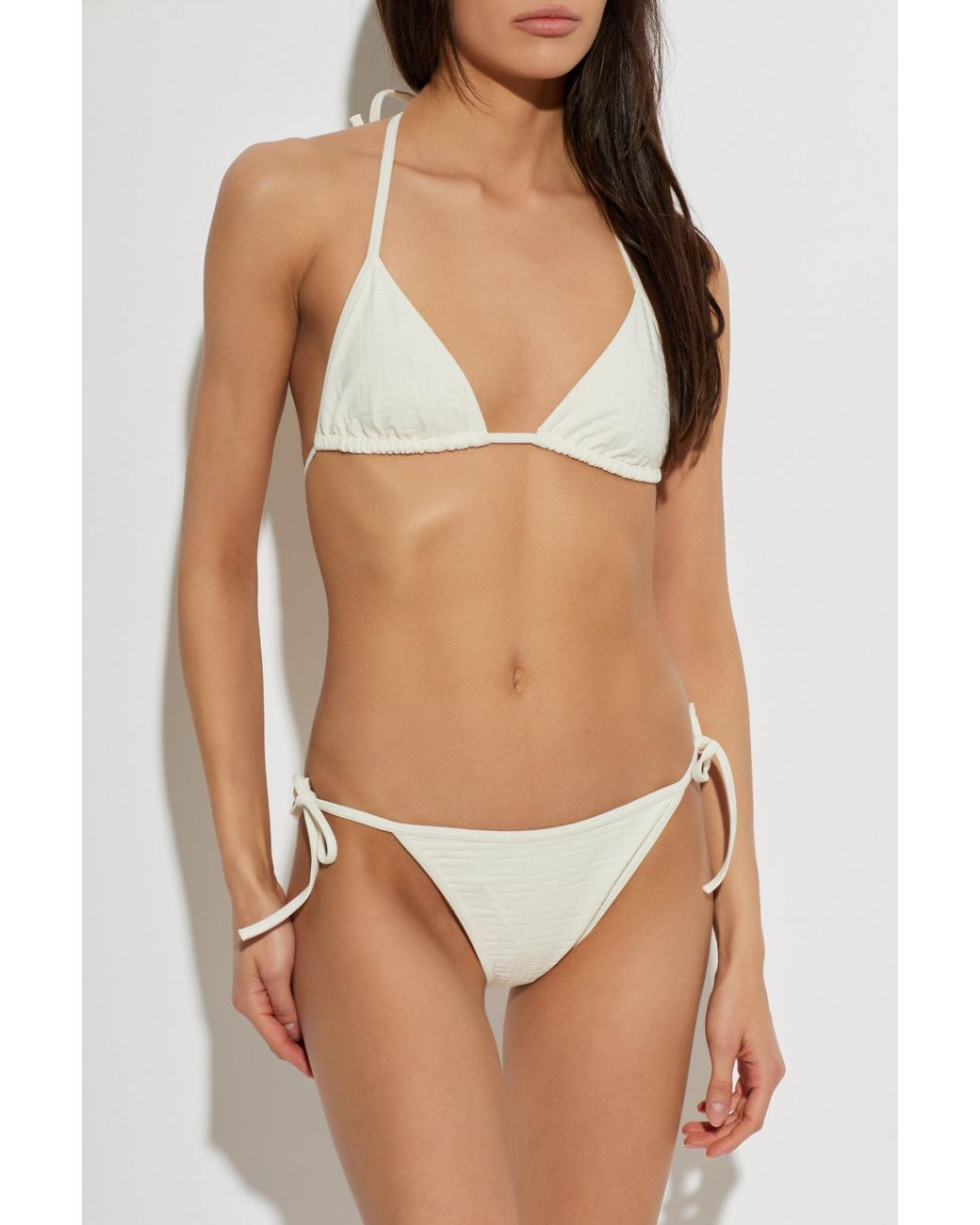 Balmain White Two-Piece Swimsuit