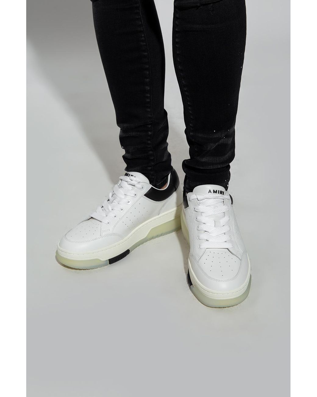 Amiri Leather 'stadium' Sneakers in White for Men | Lyst