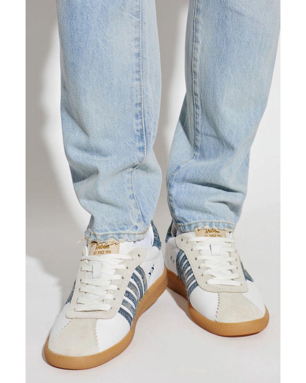 DSquared² White 'Rebel' Sports Shoes for men