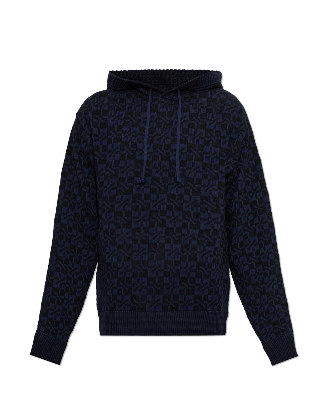 KENZO Blue Hoodie With Hood for men