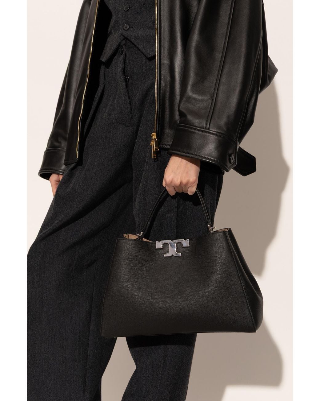 Tory Burch Black "Eleanor" Handbag