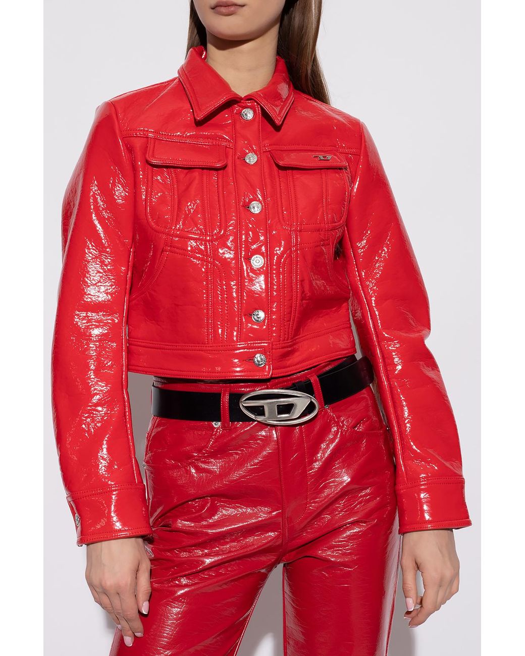 DIESEL 'g-magnolia' Jacket in Red | Lyst