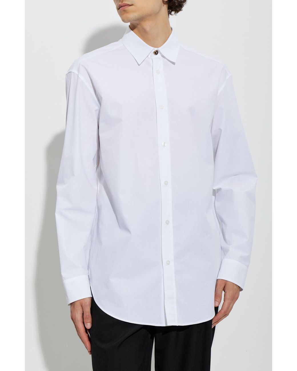 Balmain White Classic Shirt for men
