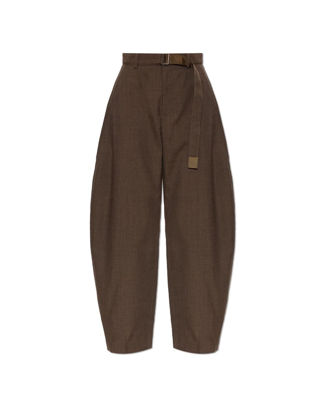 Sacai Brown Wool Trousers