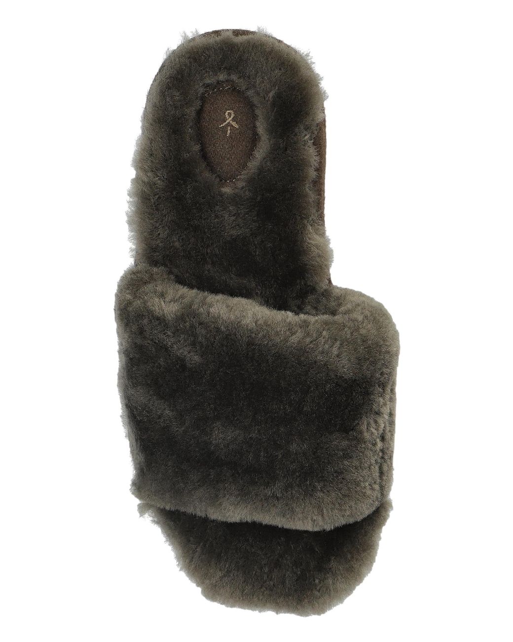 EMU Green Fur Slippers 'Mckay'
