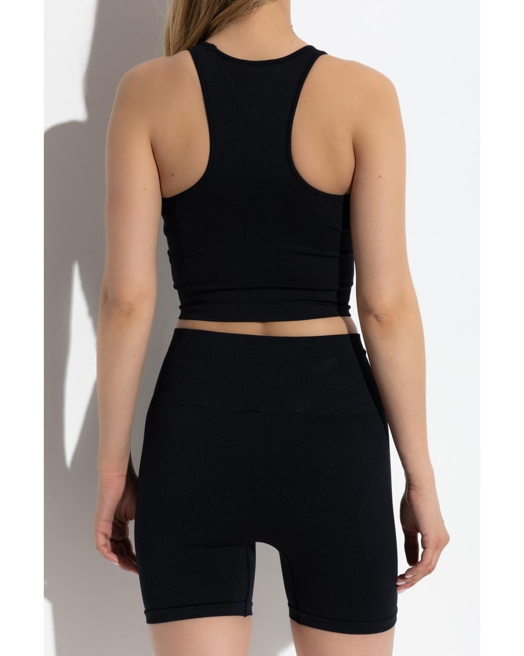 PANGAIA Black Compression Top With Logo