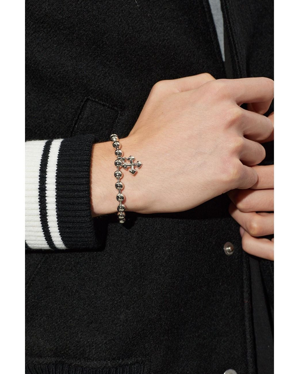Off-White c/o Virgil Abloh Metallic Brass Bracelet for men