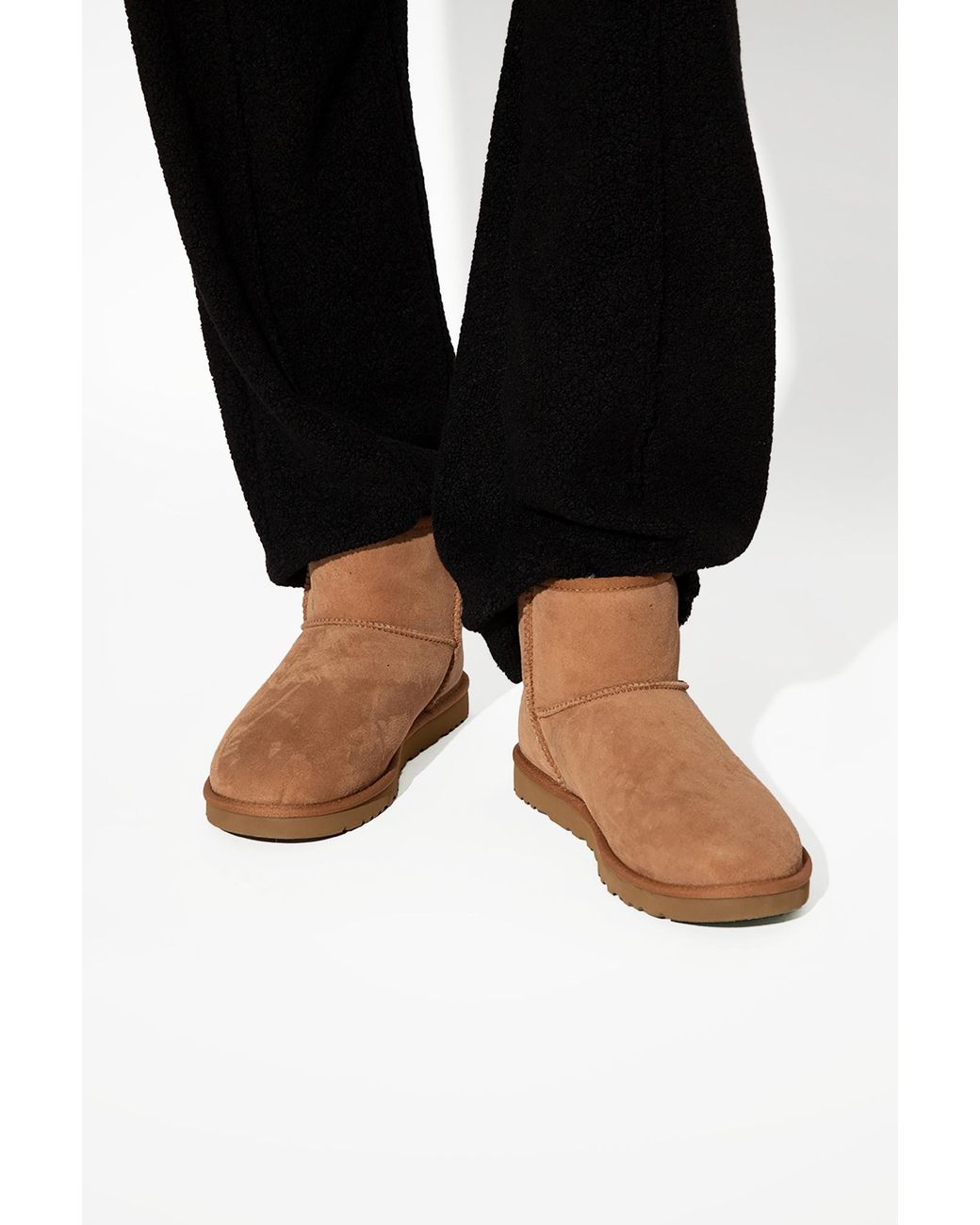 Ugg Brown 'Classic Mini' Snow Boots for men