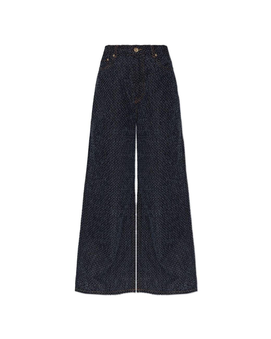 Ganni Multicolor Wide-Leg Jeans
