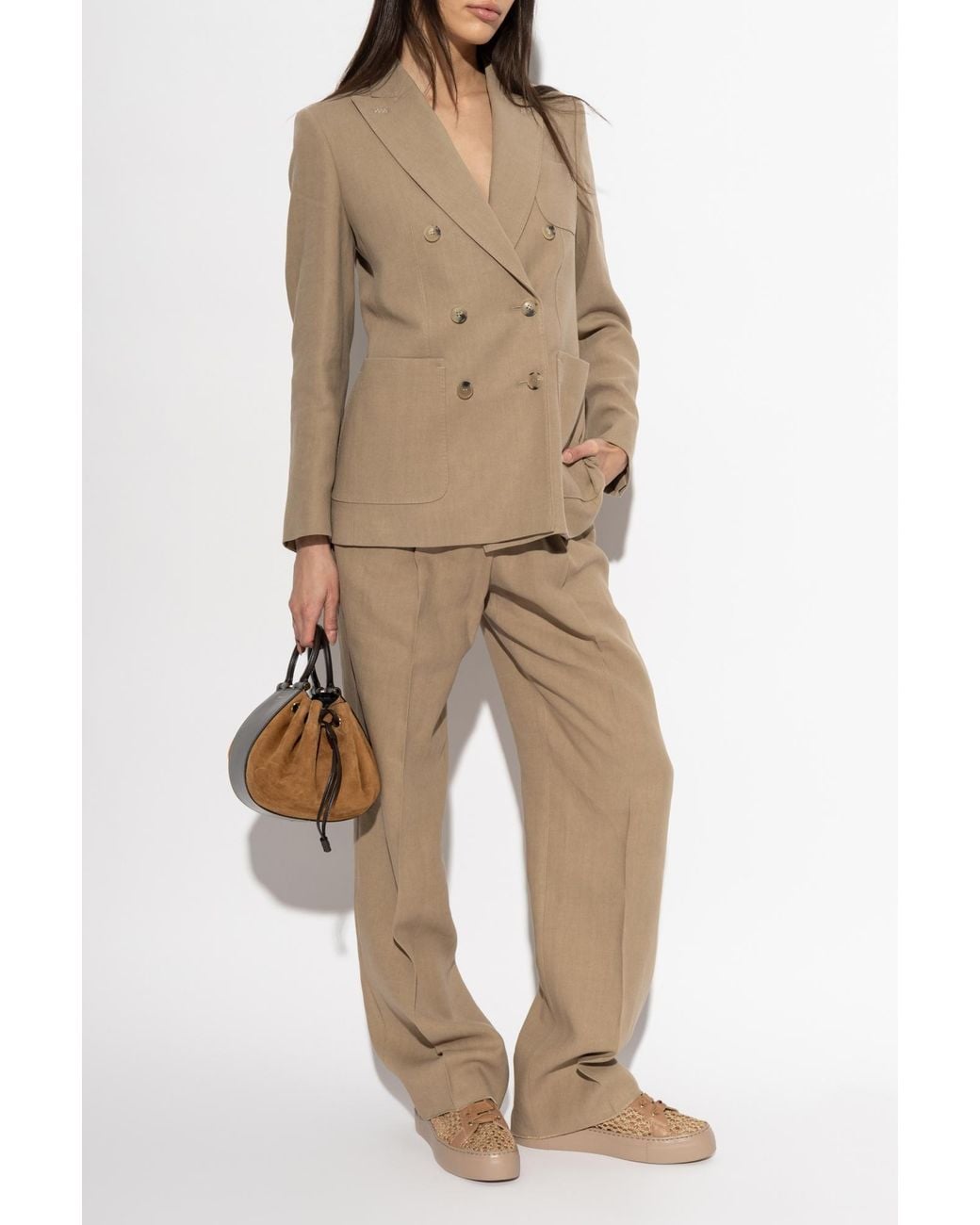 Max Mara Natural 'Abate' Trousers